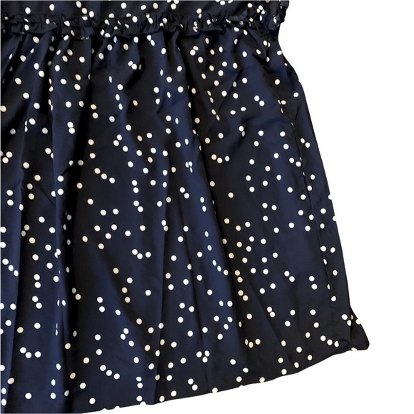NEW Suzanne Betro Polka Dot Ruffle Trim Midi Length Baby Doll Dress Size 2X - Picture 3 of 9